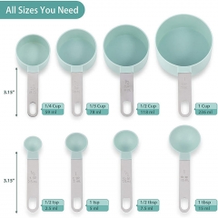 8 Pcs Stainless Steel Measuring Spoon Set