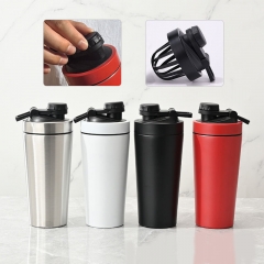 Stainless steel insulated fitness shaker cup