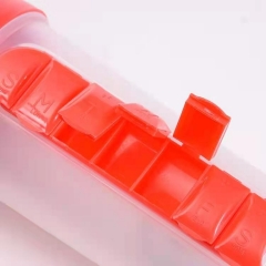 20Oz. Protein Shaker Bottle with Integrated Pill Organizer
