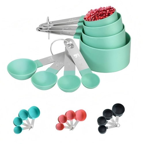 8 Pcs Stainless Steel Measuring Spoon Set