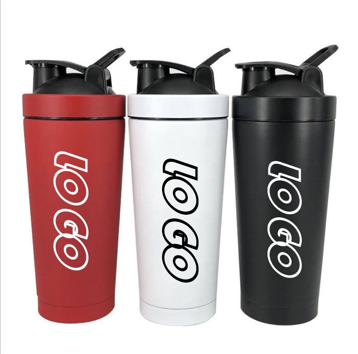 750ml Stainless Steel Sports Bottle & Protein Shaker