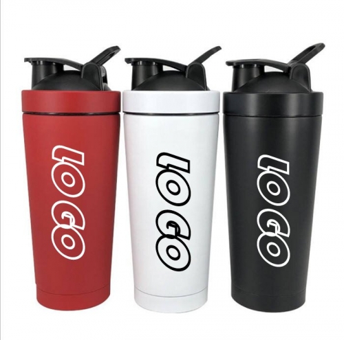 750ml Stainless Steel Sports Bottle & Protein Shaker