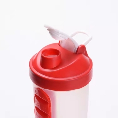 20Oz. Protein Shaker Bottle with Integrated Pill Organizer