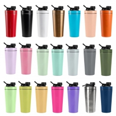 Stainless steel insulated fitness shaker cup