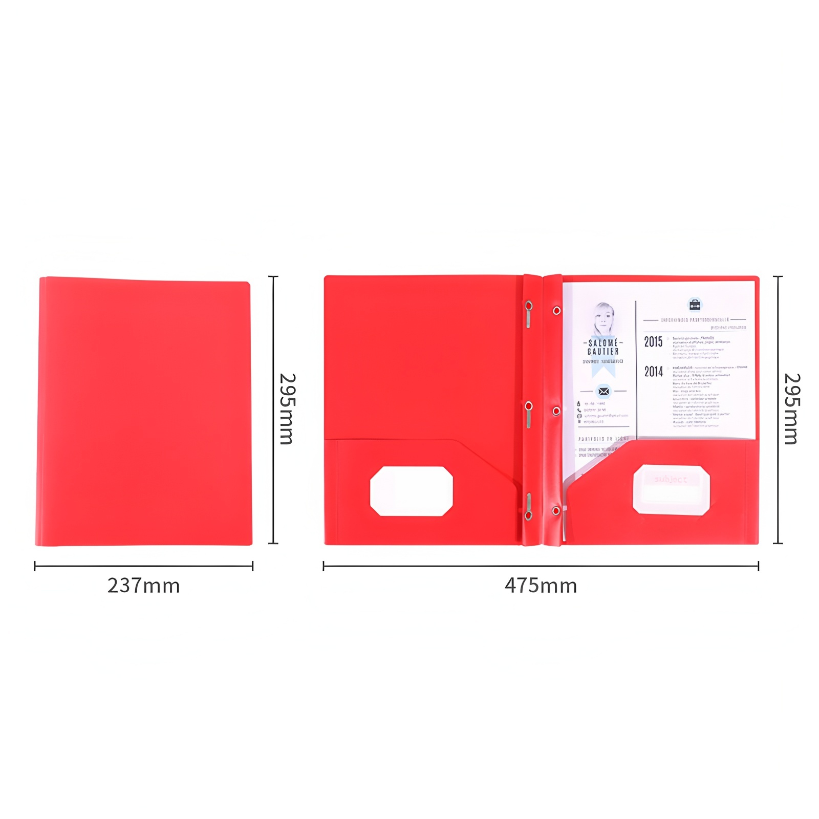 Letter-Size 3-Ring Binder Folder