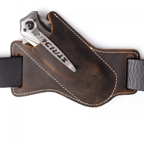 Genuine Leather Folding Knife Sheath