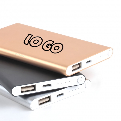 Slim Portable Power Bank (5000mAh, Ultra-Thin Charger）