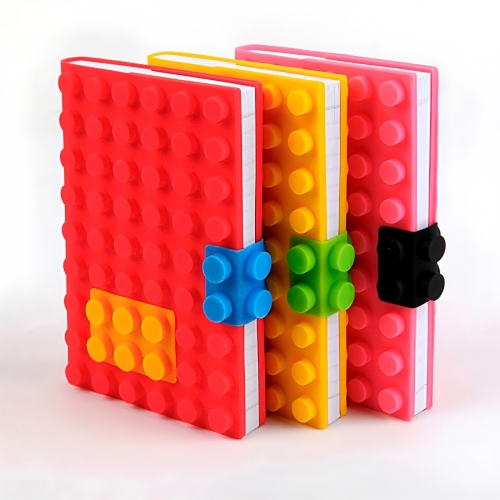 Lego-Style Silicone Hardcover Notebook