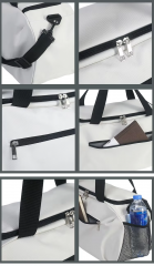 Custom Logo Water-Resistant Gym Duffel Bag