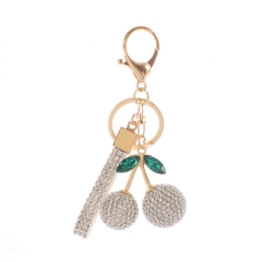 Bling Cherry Keychain