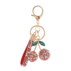 Bling Cherry Keychain