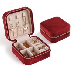 Custom Velvet Travel Jewelry Case