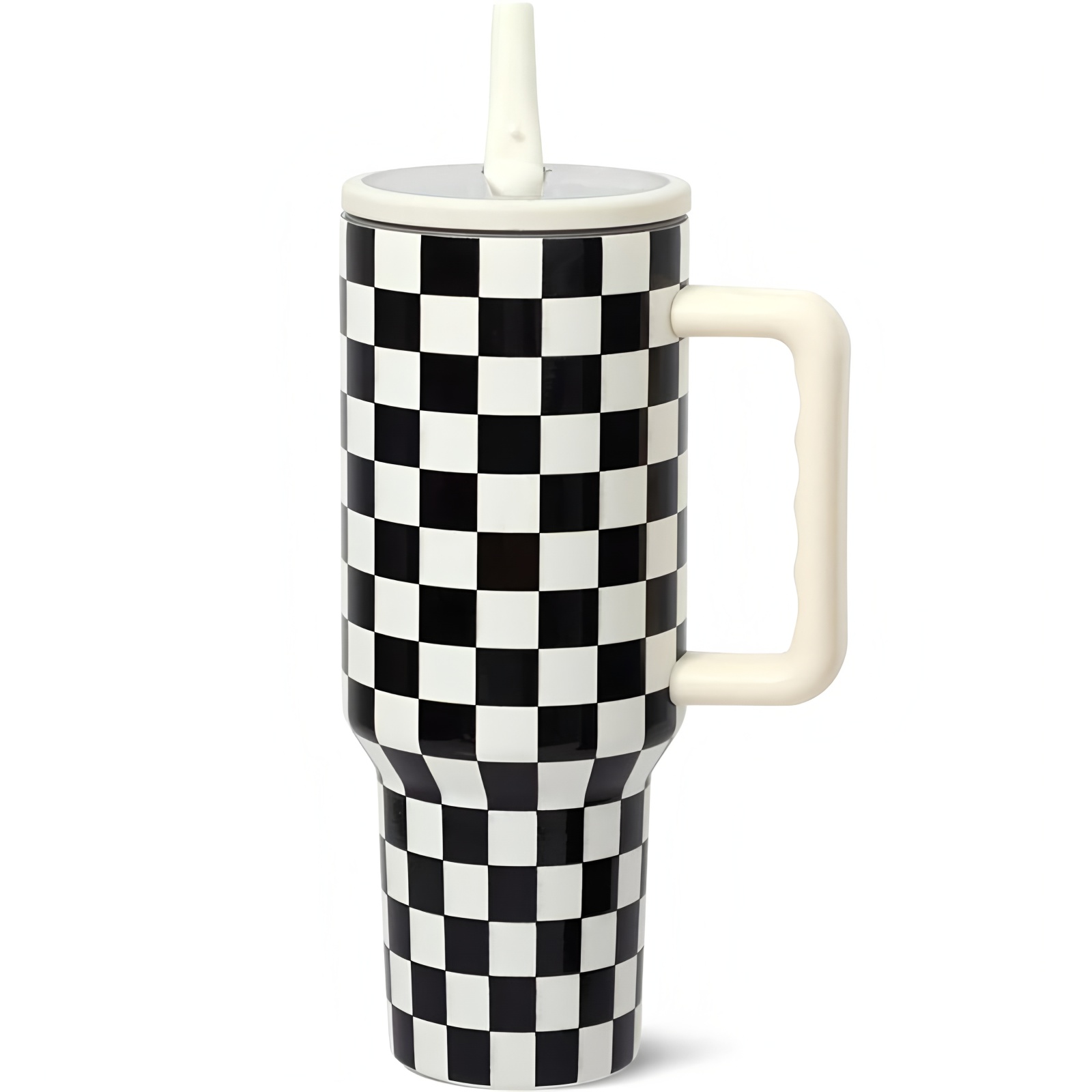 40oz Checkered Tumbler