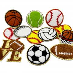 Sport Ball Chenille Patches