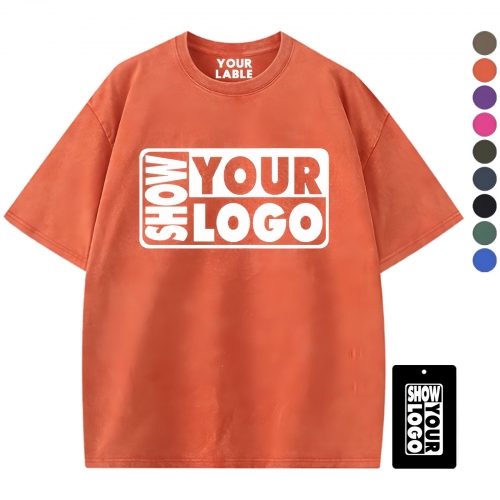 Custom Logo Oversized Vintage Wash T-Shirt