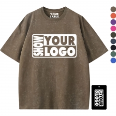 Custom Logo Oversized Vintage Wash T-Shirt