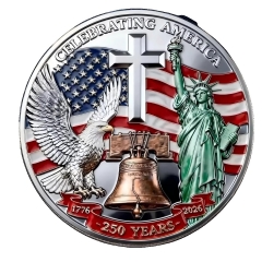 Custom USA 250th Anniversary Commemorative Coin