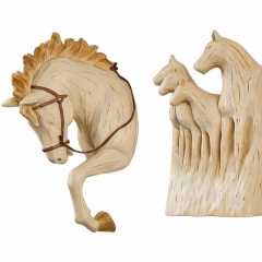 Rustic Horse Wall Decor Sculpture