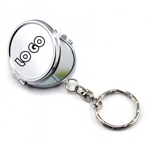 Custom Compact Mirror Keychain