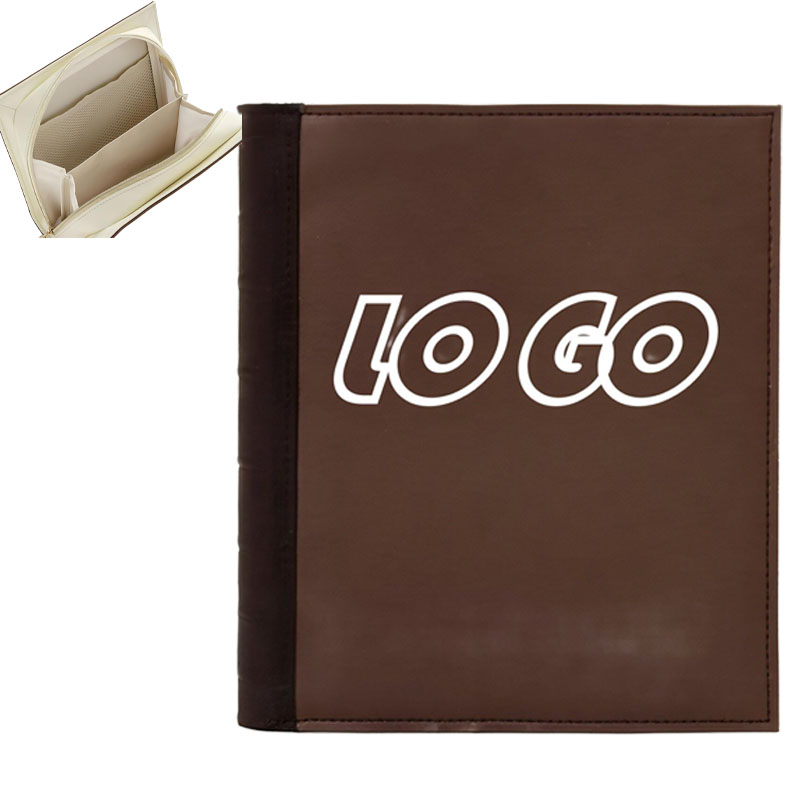 Custom PU Book-Style Cosmetic Pouch