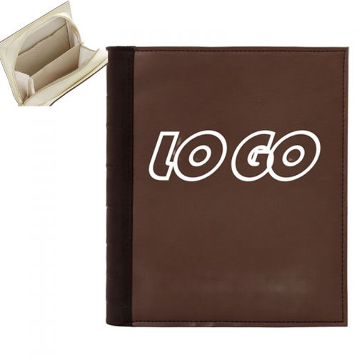 Custom PU Book-Style Cosmetic Pouch