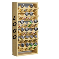 Wall Mount Wooden Aerosol Spray Can Organizer Rack