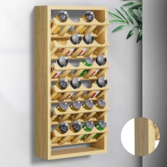 Wall Mount Wooden Aerosol Spray Can Organizer Rack