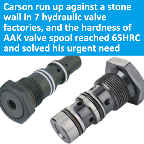 AAK63 Material and Hardness requirements for Hydraulic Valve Spool