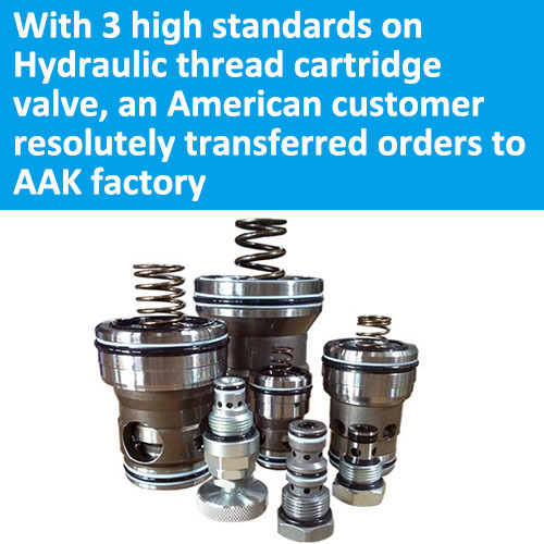 AAK66 High Precision Indexes of Hydraulic Threaded Cartridge Valve