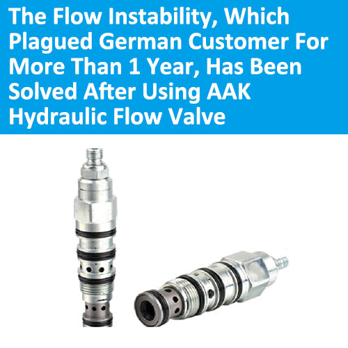 AAK69 Relationship between throttle and flow of hydraulic flow valve