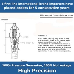 PPR10-00 Pilot-operated Pressure Reducing Valves