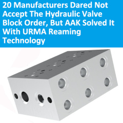 AAK80 The Accuracy of valve spool hole in hydraulic valve block