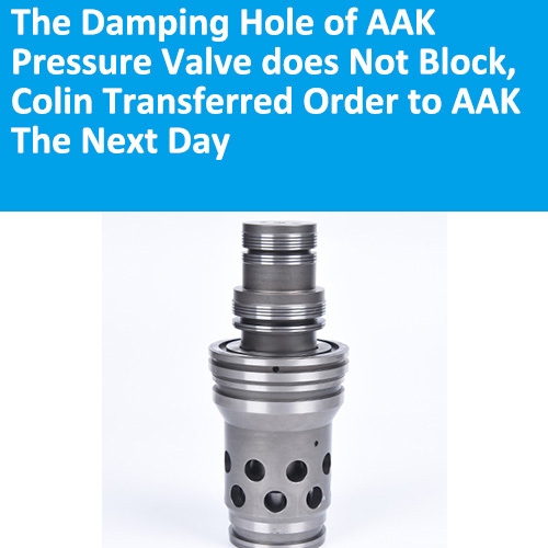 AAK82 The Blockage of Damping Hole in Hydraulic Valve