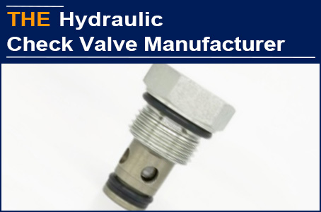 The Hydraulic Check Valve of Caterpillar excavator leaked oil in 2 months, which was replaced with AAK’s and insured for 12 months