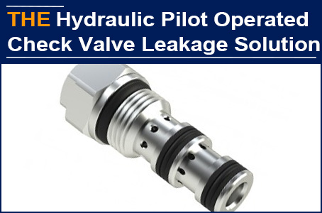 The hydraulic check valve leaked after 3 months of use. After AAK redesigned it, it has been running for more than 1 year without problem