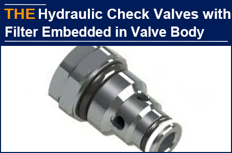 The filter was embedded into the body of the hydraulic check valve, and Nicholas was convinced by AAK’s mind-blowing brain