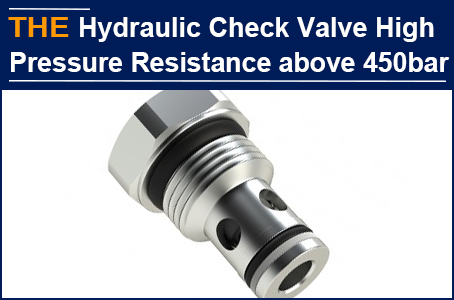 The pressure resistance is 450bar and the service life is 2 million times. AAK hydraulic check valve replaces German HAWE