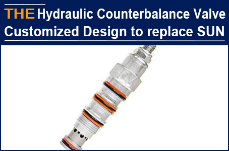AAK customized hydraulic counterbalance valve replaced SUN, making Nancy win double the year-end bonus
