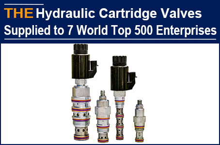10 years of 100 non-standard hydraulic cartridge valves, helping AAK supply 7 World Top 500 Enterprises