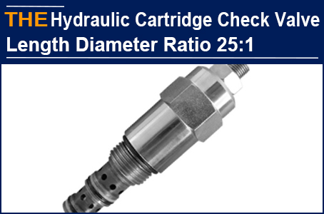 AAK impressed German customer with 3 points for hydraulic cartridge check valve with length diameter ratio of 25:1