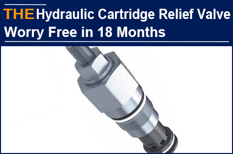 AAK Hydraulic Cartridge Relief Valve has no worries in 18 months, while the competitor PK with AAK can only guarantee 1 year