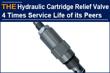 Hydraulic Cartridge Relief Valve problem was not solved twice by original manufacturer, AAK improved 3 aspects, and service life is 4 times of peers
