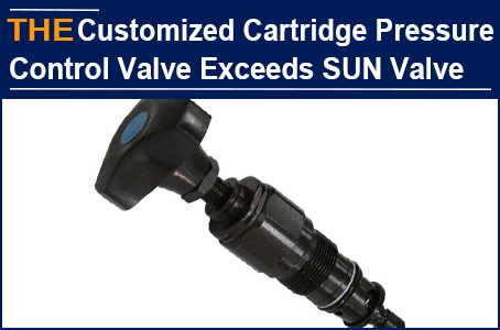 Two way function of hydraulic cartridge pressure control valve, AAK customized parts exceed SUN standard parts