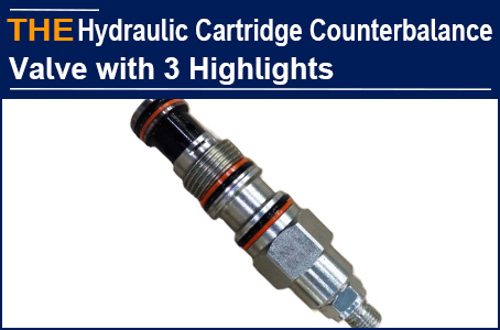 AAK Hydraulic Cartridge Counterbalance valve with 3 highlights, makes Amador's lifting equipment popular for pre-sale