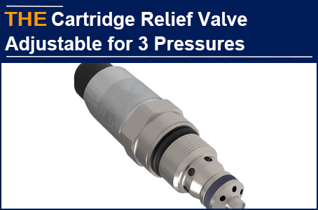 Hydraulic Direct Acting Cartridge Relief Valve with 3 functions, AAK 1 valve replaced 3 valves of HydraForce