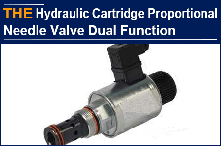 Dual-function Hydraulic Cartridge Proportional Needle valve, AAK customized part replaced HydraForce standard part