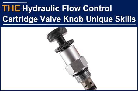 The knob of Hydraulic Flow Control Cartridge Valve needs special skills, Bauer will contact AAK whenever he has difficulties