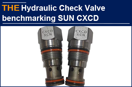 AAK Hydraulic check valve benchmarking SUN CXCD, a German customer placed orders for 3 times a year