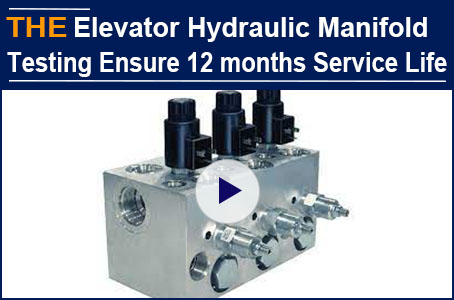 AAK Elevator Hydraulic Manifold On-Site Testing to Ensure 12 Months Service Life