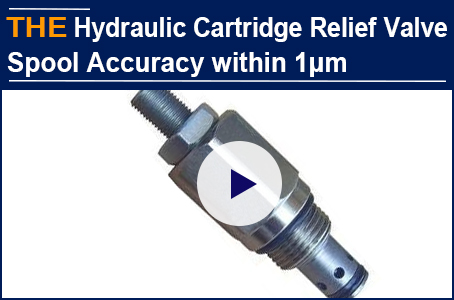 AAK testing to gurantee Hydraulic Cartridge Relief Valve Spool Accuracy with 1μm